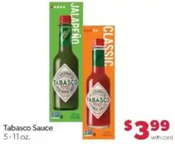 Family Fare Tabasco Sauce offer