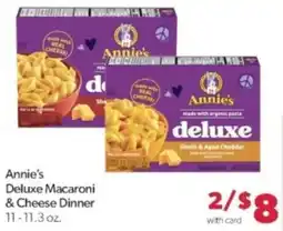 Family Fare Annie's Deluxe Macaroni & Cheese Dinner offer