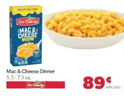 Family Fare Our Family Mac & Cheese Dinner offer