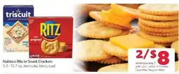 Family Fare Nabisco Ritz or Snack Crackers offer