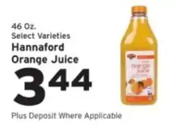 Hannaford Hannaford orange juice offer