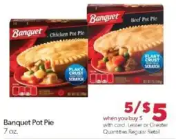 Family Fare Banquet Pot Pie offer