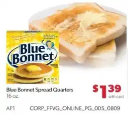 Family Fare Blue Bonnet Spread Quarters offer
