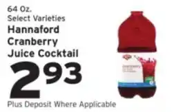 Hannaford Hannaford cranberry juice cocktail offer