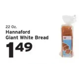 Hannaford Hannaford giant white bread offer