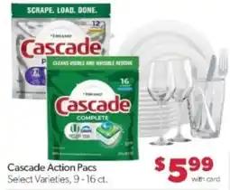 Family Fare Cascade Action Pacs offer