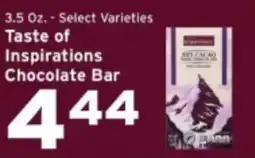 Hannaford Taste of Inspirations Chocolate Bar offer