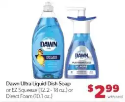 Family Fare Dawn ultra liquid dish soap offer