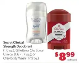 Family Fare Secret Clinical Strength Deodorant offer