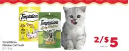 Family Fare Temptations Whiskas Cat Treats offer