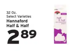 Hannaford Hannaford Half & Half offer