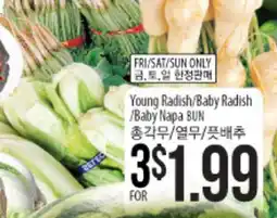 Hmart Young Radish/Baby Radish /Baby Napa BUN offer