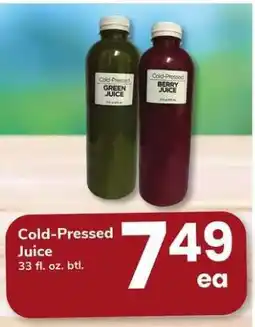 Safeway Cold Pressed Juice offer