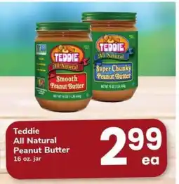 Safeway Teddie All Natural Peanut Butter offer