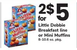 Safeway Little Debbie Breakfast line or Mini Muffins offer
