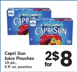 Safeway Capri Sun Juice Pouches offer