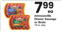 Safeway Johnsonville Dinner Sausage or Brats offer