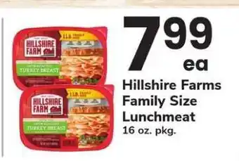 Safeway Hillshire Farms Family Size Lunchmeat offer