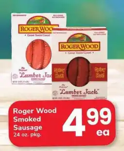 Safeway Roger Wood Smoked Sausage offer