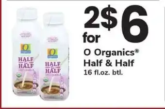 Safeway O Organics Half & Half offer