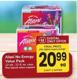 Safeway Alani Nu Energy Value Pack offer