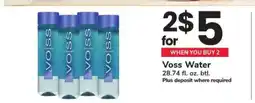 Safeway Voss Water offer