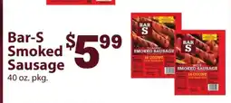 Safeway Bar S Smoked Sausage offer