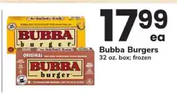 Safeway Bubba Burgers offer