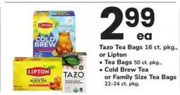 Safeway Tazo Tea Bags or Lipton offer