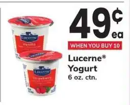 Safeway Lucerne Yogurt offer