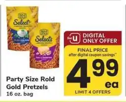Safeway Party Size Rold Gold Pretzels offer