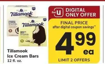 Safeway Tillamook Ice Cream Bars offer