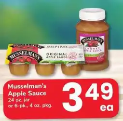 Safeway Musselman's Apple Sauce offer