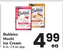 Safeway Bubbies Mochi Ice Cream offer