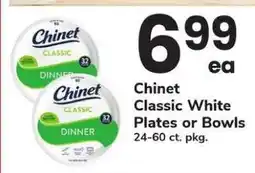 Safeway Chinet Classic White Plates or Bowls offer