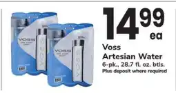 Safeway Voss Artesian Water offer