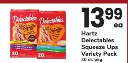 Safeway Hartz Delectables Squeeze Ups Variety Pack offer