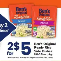 Safeway Ben’s Original Ready Rice Side Dishes offer