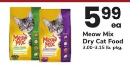 Safeway Meow Mix Dry Cat Food offer