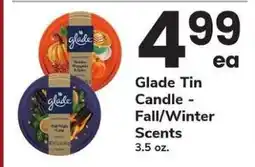 Safeway Glade Tin Candle offer