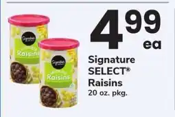Safeway Signature SELECT Raisins offer