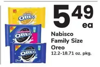 Safeway Nabisco Family Size Oreo offer