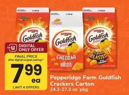 Safeway Pepperidge Farm Goldfish Crackers Carton offer