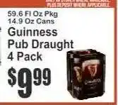 Key Food Guinness Pub Draught 4 Pack offer