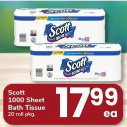 Safeway Scott 1000 Sheet Bath Tissue offer
