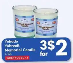 Safeway Yehuda Yahrzeit Memorial Candle offer