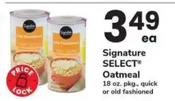 Safeway Signature SELECT Oatmeal offer