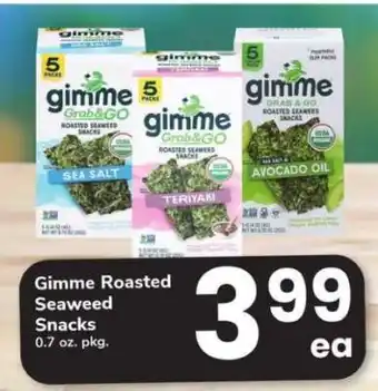Safeway Gimme Roasted Seaweed Snacks offer