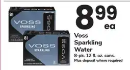 Safeway Voss Sparkling Water offer