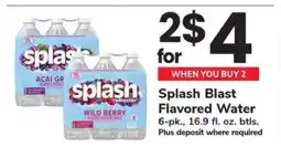 Safeway Splash Blast Flavored Water offer